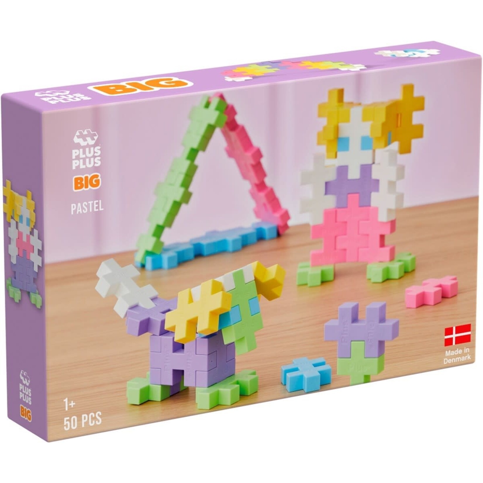 Plus Plus Pastel BIG Plus-Plus: 50 stuks