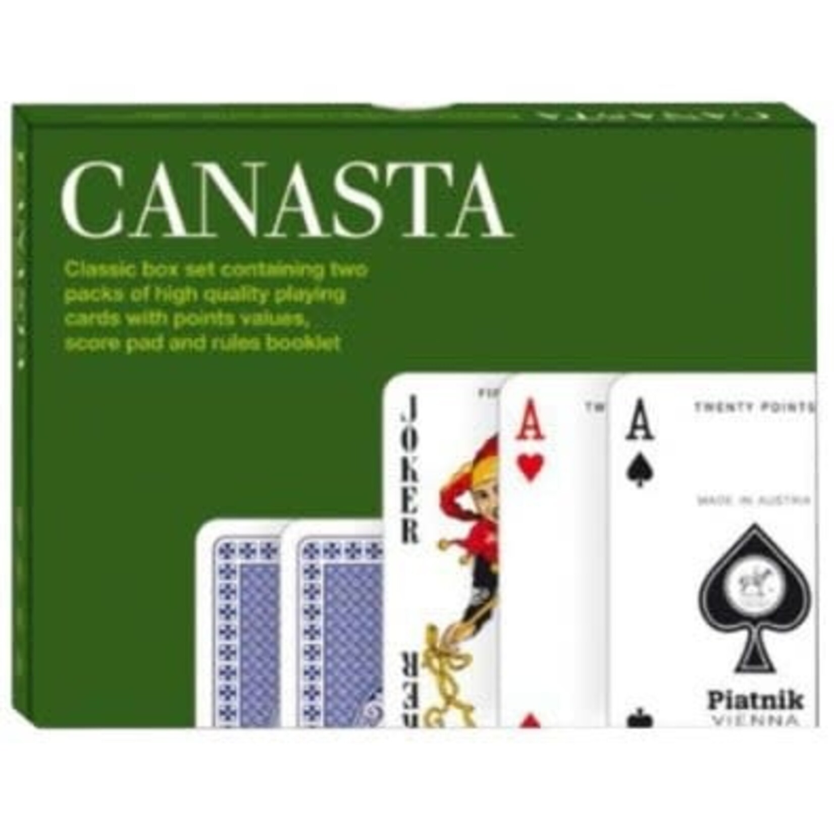 Piatnik Canasta Set met Instructies en Scoreblok