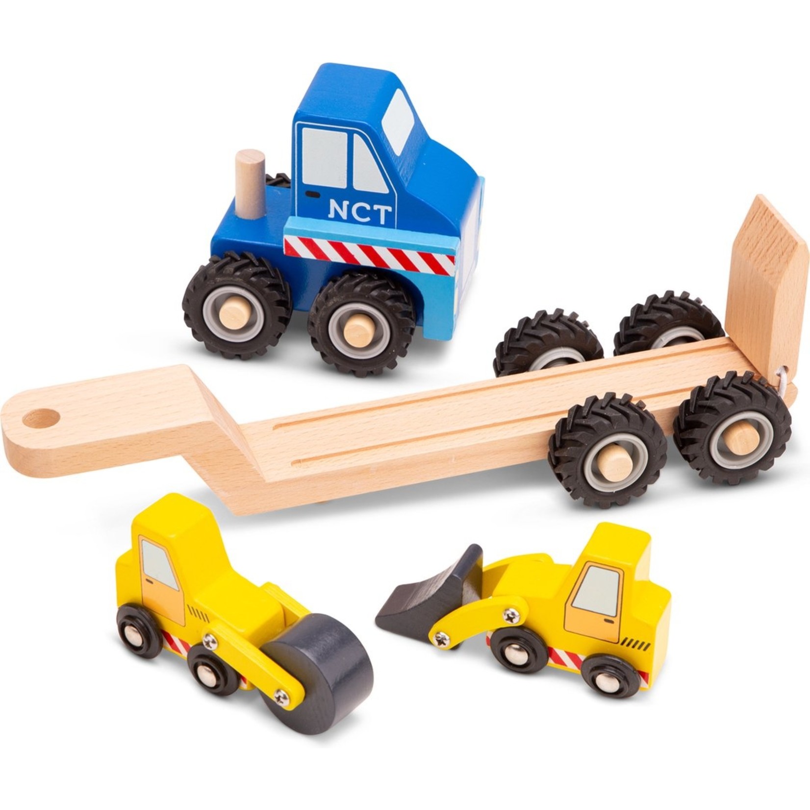 New Classic Toys New Classic Toys Houten Vrachtwagen voor Bouwtransport