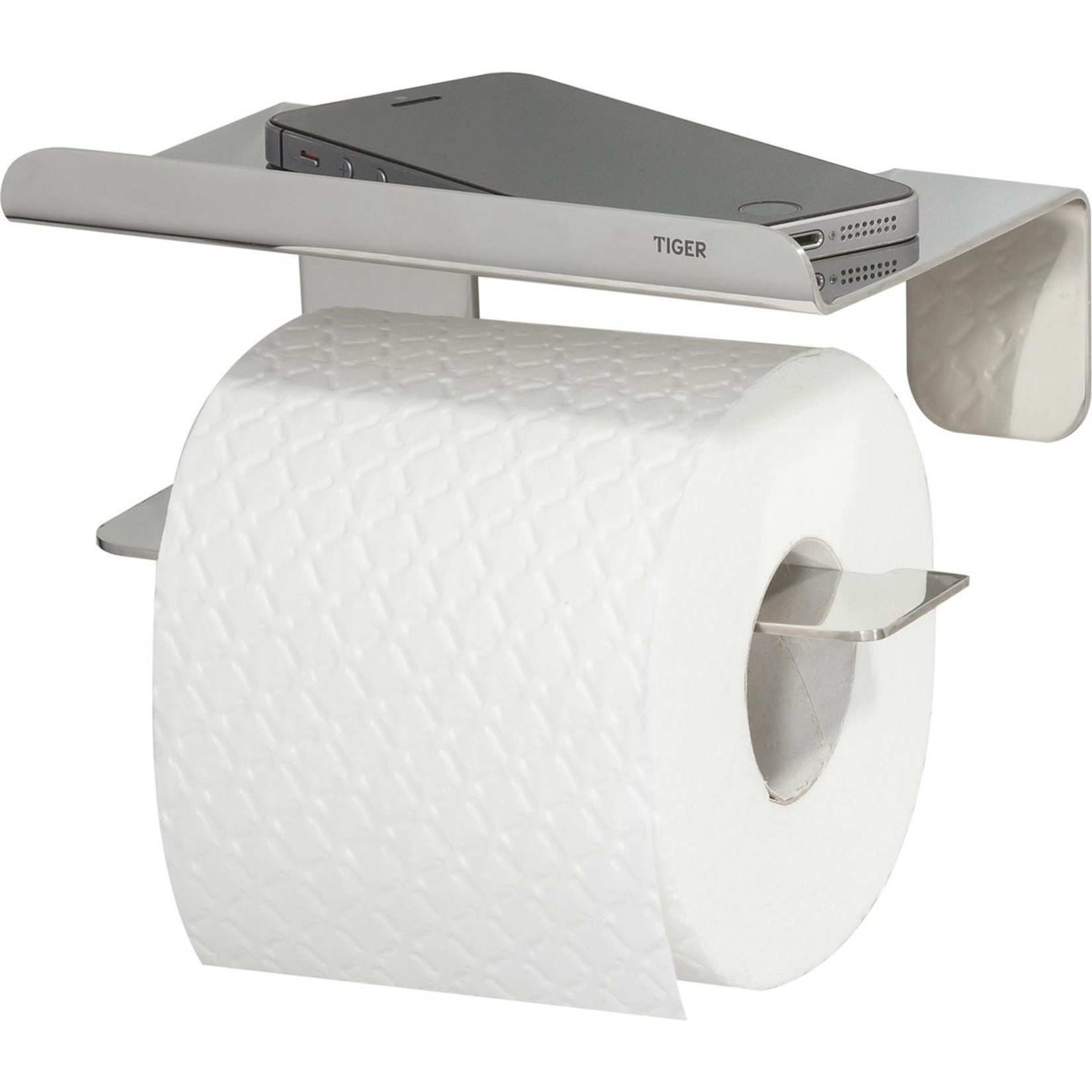 Tiger Colar Toiletrolhouder met planchet - - Deals