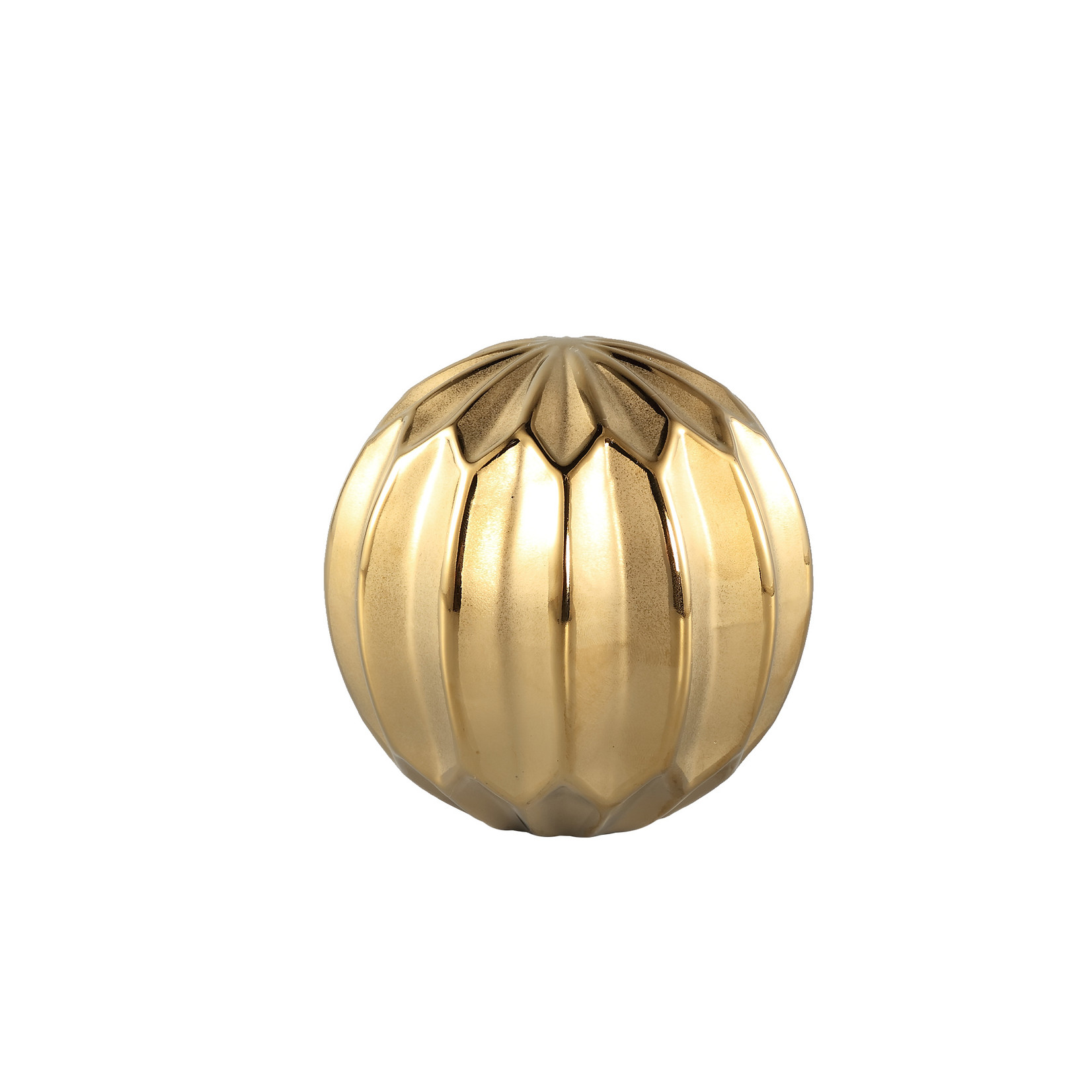 PTMD Floore Gold shiny matt ceramic decoration ball S