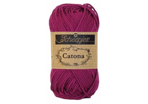 Scheepjes Scheepjes Catona 50 gram - 128 Tyrian Purple - Katoen garen - Paars