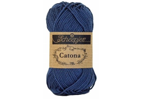 Scheepjes Scheepjes Catona 50 gram - 164 Light Navy - Katoen garen - Donker blauw