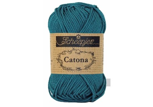 Scheepjes Scheepjes Catona 50 gram - 400 Petrol Blue - Katoen garen - Blauw