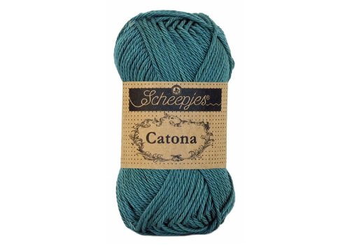 Scheepjes Scheepjes Catona 50 gram - 391 Deep Ocean Green - Katoen garen - Groen