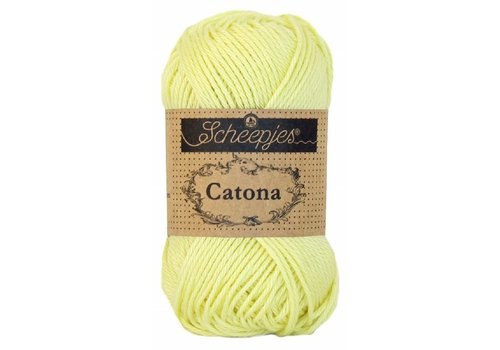 Scheepjes Catona 50 gram - 100 Lemon Chiffon - Katoen garen - Geel