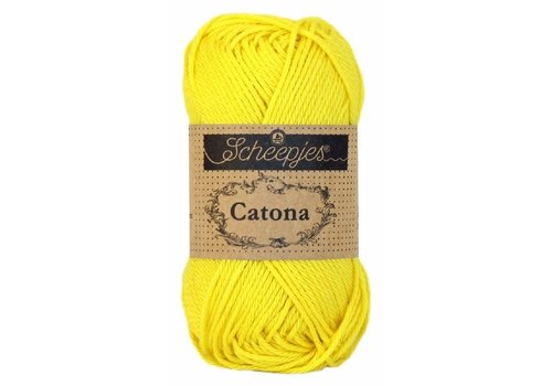 Scheepjes Scheepjes Catona 50 gram - 280 Lemon - Katoen garen - Geel