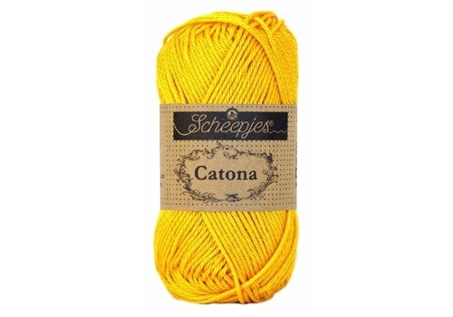 Scheepjes Scheepjes Catona 50 gram - 208 Yellow Gold - Katoen garen - Geel