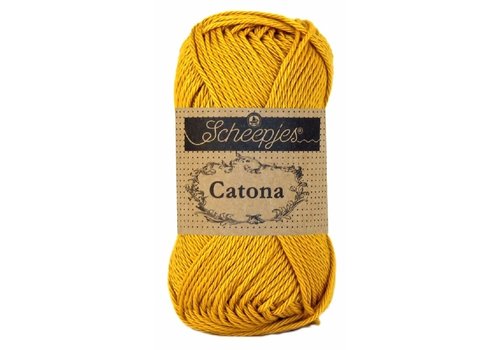 Scheepjes Scheepjes Catona 50 gram - 249 Saffron - Katoen garen - Geel