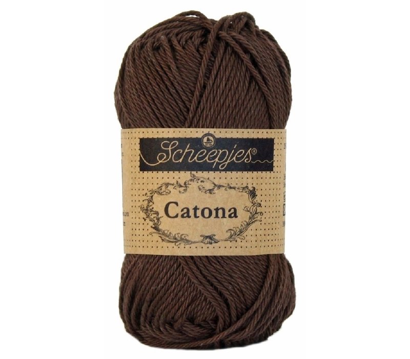 Scheepjes Catona 50 gram - 162 Black Coffee