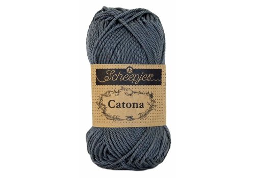 Scheepjes Scheepjes Catona 50 gram - 393 Charcoal - Katoen garen - Grijs