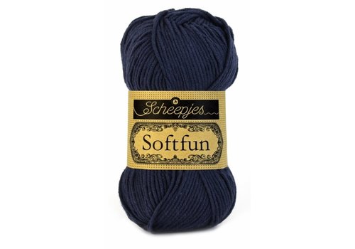 Scheepjes Scheepjes Softfun -  2401 Prussian - 60% katoen en 40% acryl - Blauw