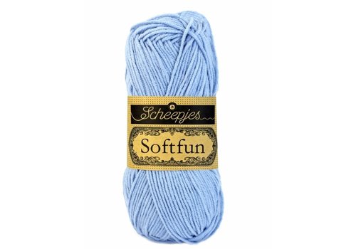 Scheepjes Scheepjes Softfun -  2432 Light Blue - 60% katoen en 40% acryl - Blauw