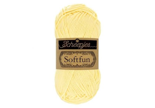 Scheepjes Scheepjes Softfun -  2496 Banana - 60% katoen en 40% acryl - Geel