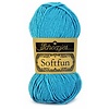 Scheepjes Softfun - 2511 Dark Turquoise - 60% katoen en 40% acryl - Blauw