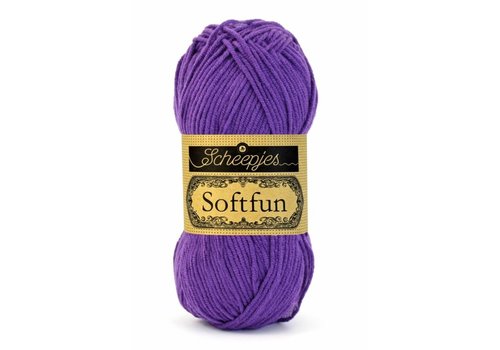 Scheepjes Scheepjes Softfun -  2515 Deep Violet - 60% katoen en 40% acryl - Paars