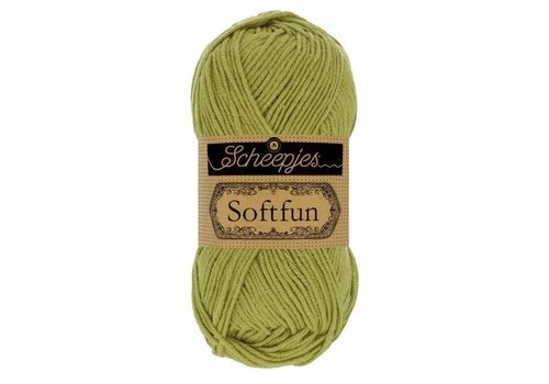 Scheepjes Scheepjes Softfun -  2531 Olive - 60% katoen en 40% acryl - Groen