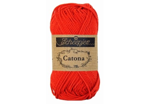 Scheepjes Scheepjes Catona 25 gram - 115 Hot Red - Katoen garen - Rood