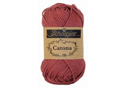 Scheepjes Scheepjes Catona 25 gram - 396 Rose Wine - Katoen garen - Roze