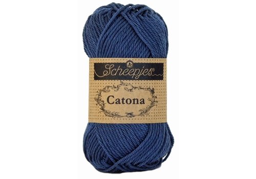 Scheepjes Scheepjes Catona 25 gram - 164 Light Navy - Katoen garen - Donker blauw