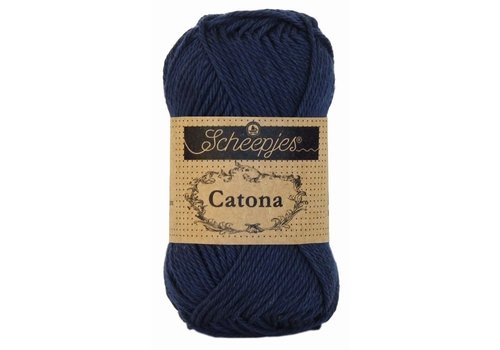 Scheepjes Scheepjes Catona 25 gram - 124 Ultramarine - Katoen garen - Donker blauw