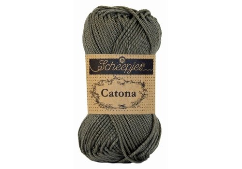 Scheepjes Scheepjes Catona 25 gram - 387 Dark Olive - Katoen garen - Grijs