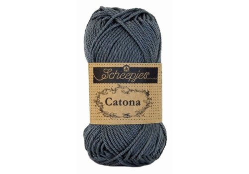 Scheepjes Scheepjes Catona 25 gram - 393 Charcoal - Katoen garen - Grijs