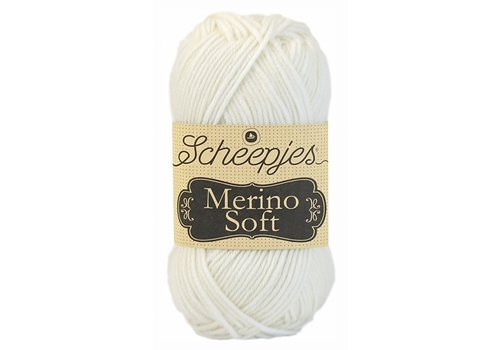 Scheepjes Scheepjes Merino soft - 602 Raphael - 50% Superwash Merinowol, 25% microvezel en 25% acryl - Wit