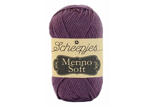 Scheepjes Scheepjes Merino soft - 637 Seurat - 50% Superwash Merinowol, 25% microvezel en 25% acryl - Paars