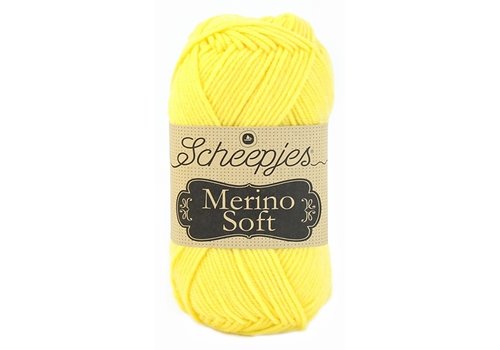 Scheepjes Scheepjes Merino soft - 640 Warhol - 50% Superwash Merinowol, 25% microvezel en 25% acryl - Geel