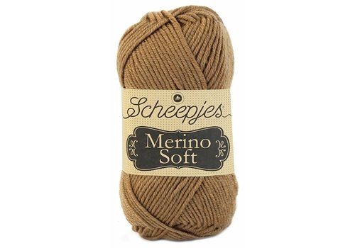 Scheepjes Scheepjes Merino soft - 607 Braque - 50% Superwash Merinowol, 25% microvezel en 25% acryl - Bruin