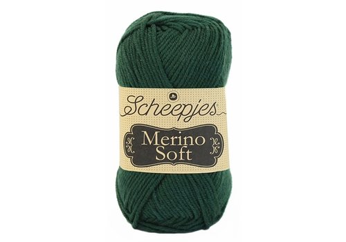 Scheepjes Scheepjes Merino soft - 631 Millais - 50% Superwash Merinowol, 25% microvezel en 25% acryl - Donker groen