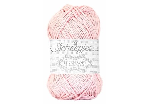 Scheepjes Scheepjes Linen soft - 628 - 27% linnen, 47% katoen en 26% acryl - Roze