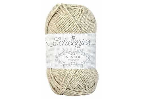 Scheepjes Scheepjes Linen soft - 613 - 27% linnen, 47% katoen en 26% acryl - Beige