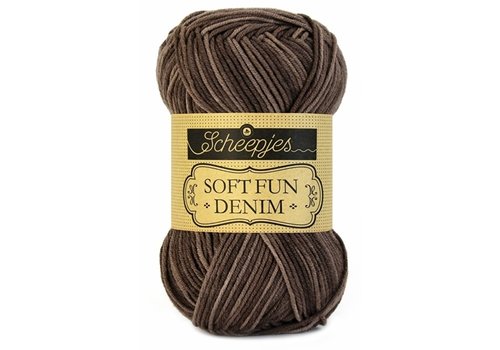 Scheepjes Scheepjes Softfun Denim - 510 - 60% katoen en 40% acryl - Bruin