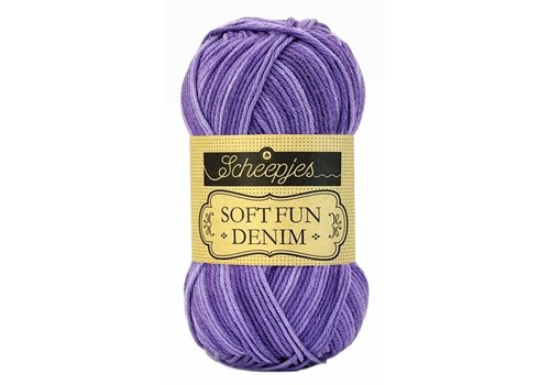 Scheepjes Scheepjes Softfun Denim - 513 - 60% katoen en 40% acryl - Paars