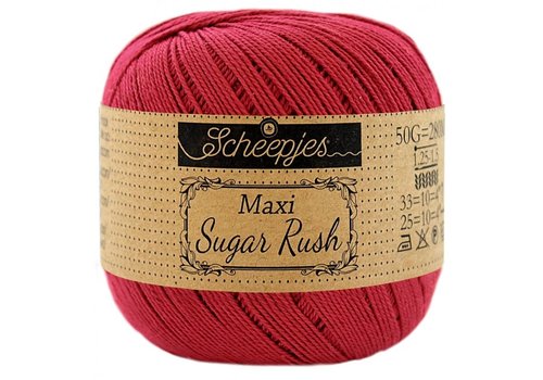Scheepjes Scheepjes Maxi Sugar Rush - 192 Scarlet - Rood
