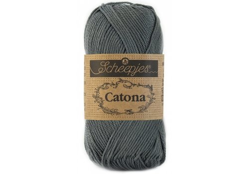 Scheepjes Scheepjes Catona 50 gram - 501 Anthracite - Katoen garen - Grijs