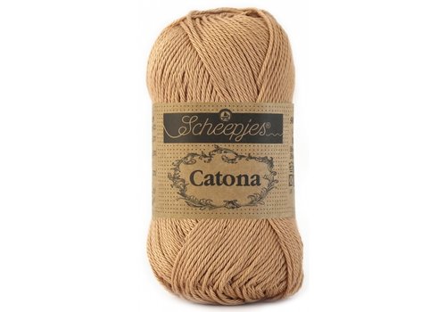 Scheepjes Scheepjes Catona 50 gram - 502 Camel - Katoen garen - Bruin