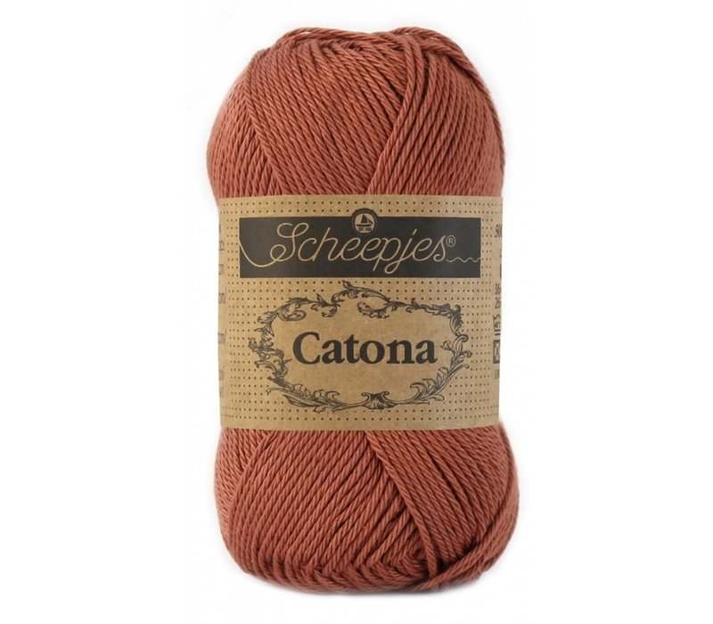 Scheepjes Catona 50 gram - 504 Brick Red