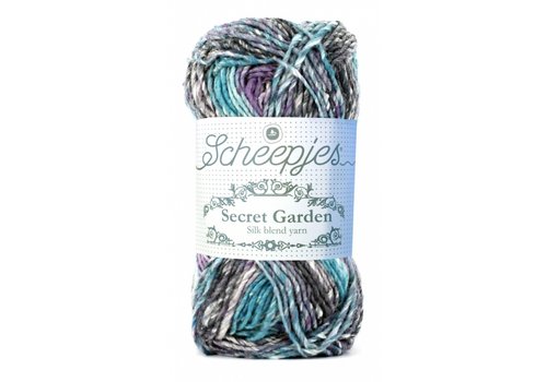 Scheepjes Scheepjes Secret Garden - 704 Lavender Beds - 20% zijde, 20% katoen en 60% Polyester - Blauw - Paars