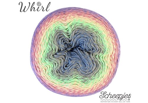 Scheepjes Scheepjes Whirl -  762 Popin Candy - 60% katoen en 40% acryl - Paars - Groen - Geel