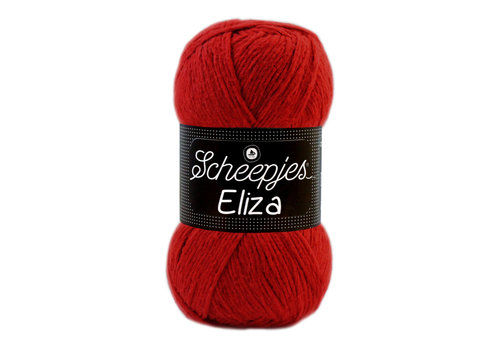Scheepjes Scheepjes Eliza - 226 Rosy Red - 100% polyester - Rood Scheepjes Scheepjes Eliza - 226 Rosy Red - 100% polyester - Rood
