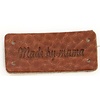 Leren label Made by mama