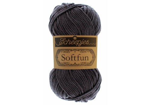 Scheepjes Scheepjes Softfun -  2601 Graphite - 60% katoen en 40% acryl - Grijs