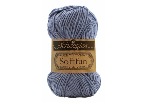 Scheepjes Scheepjes Softfun -  2602 State Blue - 60% katoen en 40% acryl - Grijs