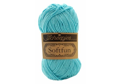 Scheepjes Scheepjes Softfun -  2603 Cool Blue - 60% katoen en 40% acryl - Blauw