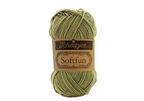 Scheepjes Scheepjes Softfun -  2606 Moss - 60% katoen en 40% acryl - Groen