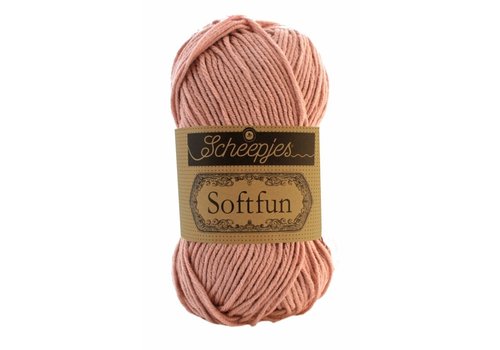 Scheepjes Scheepjes Softfun -  2612 Crepe - 60% katoen en 40% acryl - Roze