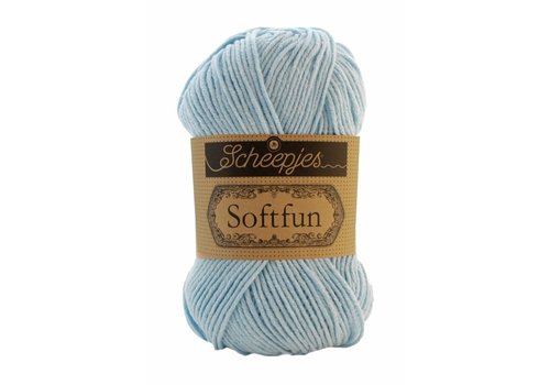 Scheepjes Scheepjes Softfun -  2613 Sky - 60% katoen en 40% acryl - Blauw